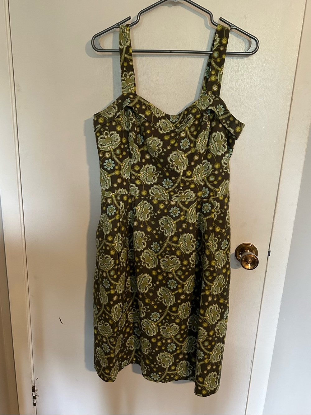 Women’s Olive Green Floral Sundress